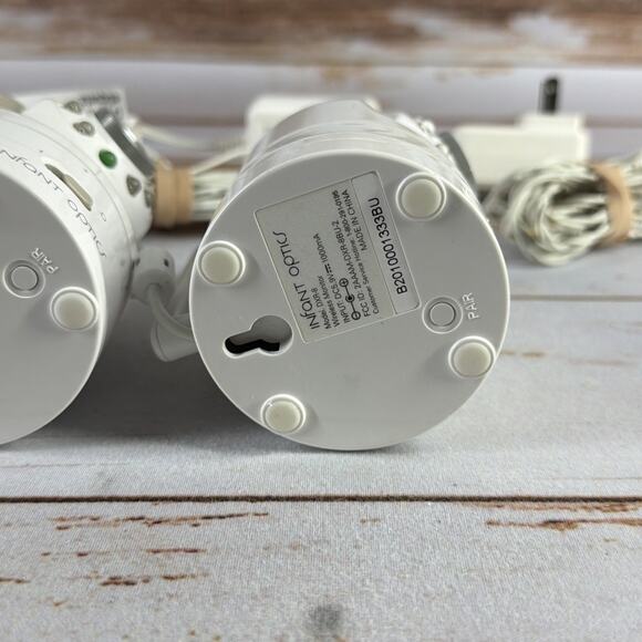 Lot of 2 Infant Optics DXR-8 Baby Monitor Camera Lenses w/ AC Adapters Tested - Picture 5 of 7